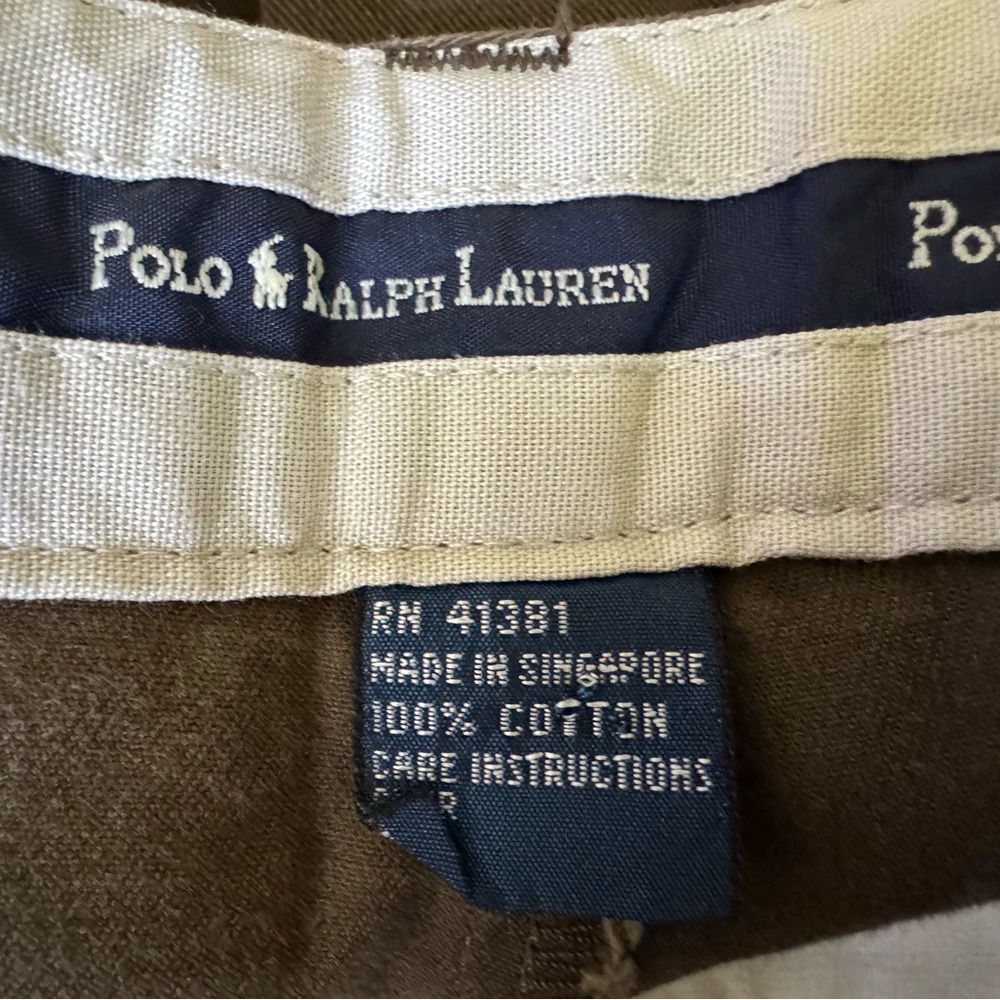 Polo by Ralph Lauren Olive Chinos 35/30 - Picture 4 of 10